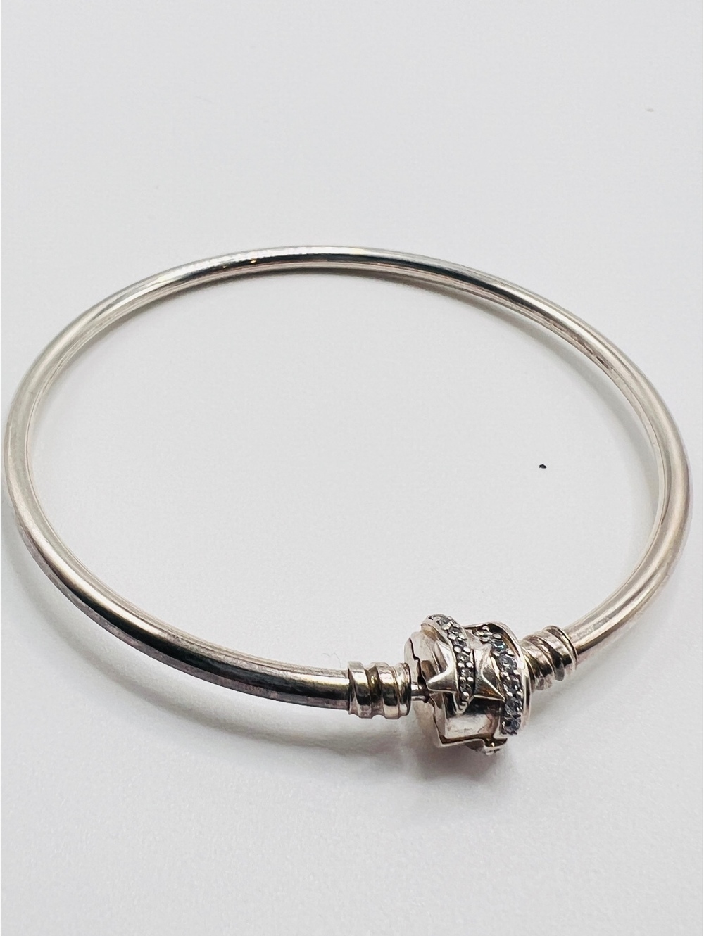 Pandora Shooting Star Sterling Silver CZ Bangle Bracelet 592733C01